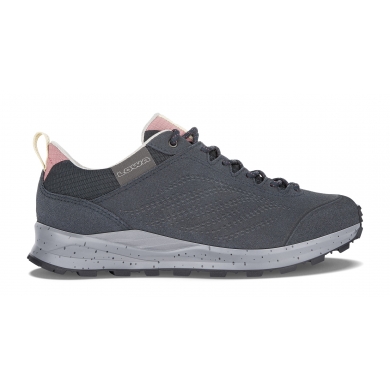 Lowa Everyday Travel Shoes Valletta (Suede Leather) Navy Blue Women